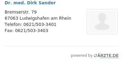 Dr med dirk sander 281779