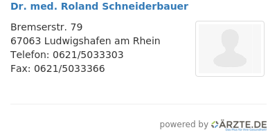 Dr med roland schneiderbauer