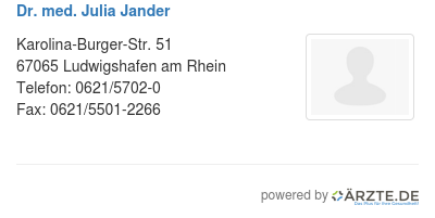 Dr med julia jander