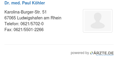 Dr med paul koehler