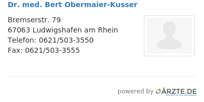 Dr med bert obermaier kusser
