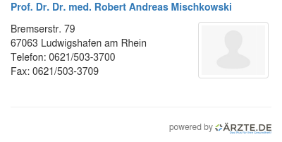 Prof dr dr med robert andreas mischkowski