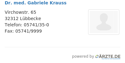 Dr med gabriele krauss
