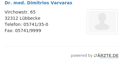 Dr med dimitrios varvaras