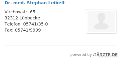 Dr med stephan leibelt