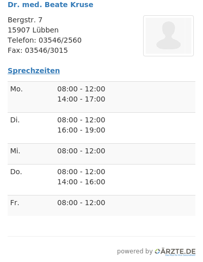 Dr med beate kruse