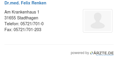 Dr med felix renken
