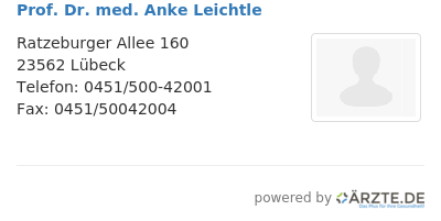 Prof dr med anke leichtle