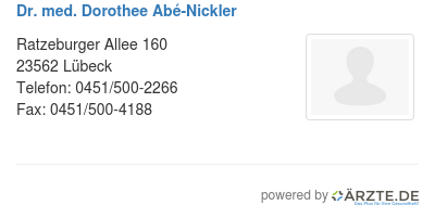 Dr med dorothee abe nickler