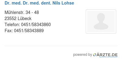 Dr med dr med dent nils lohse