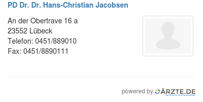 Pd dr dr hans christian jacobsen