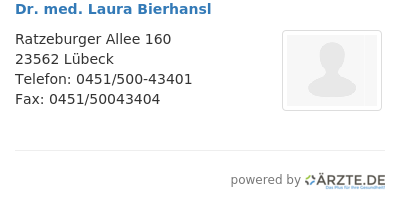 Dr med laura bierhansl
