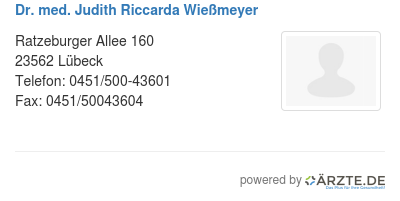 Dr med judith riccarda wiessmeyer