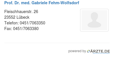 Prof dr med gabriele fehm wolfsdorf