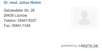 Dr med julius nisble