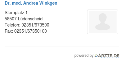Dr med andrea winkgen