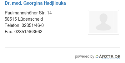 Dr med georgina hadjilouka