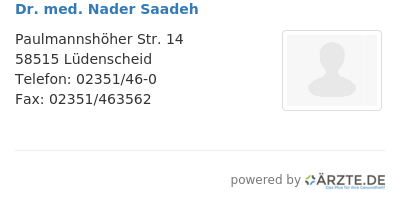 Dr med nader saadeh