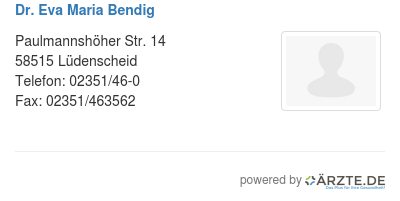 Dr eva maria bendig