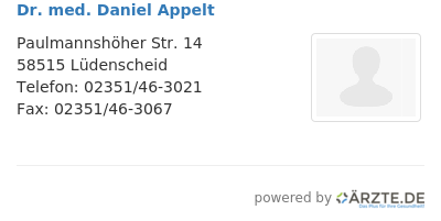 Dr med daniel appelt