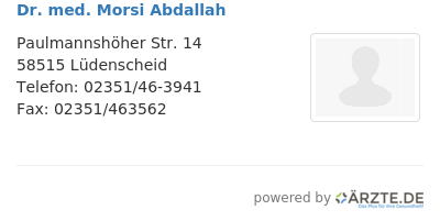 Dr med morsi abdallah