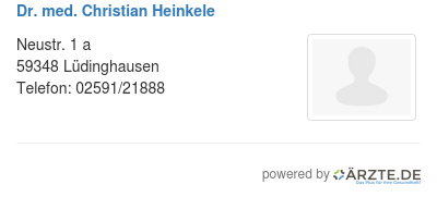 Dr med christian heinkele 432439