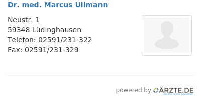 Dr med marcus ullmann