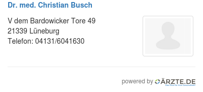 Dr med christian busch 336213