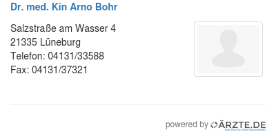 Dr med kin arno bohr