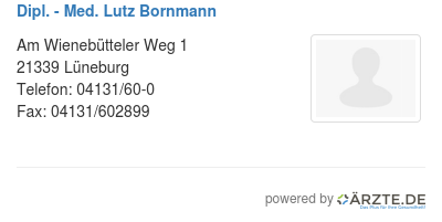 Dipl med lutz bornmann