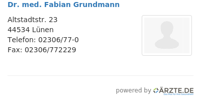 Dr med fabian grundmann