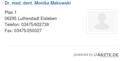 Dr med dent monika makowski