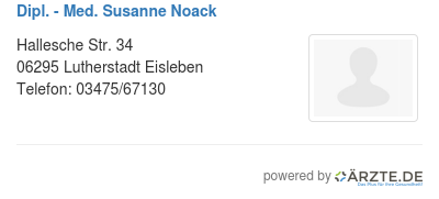 Dipl med susanne noack