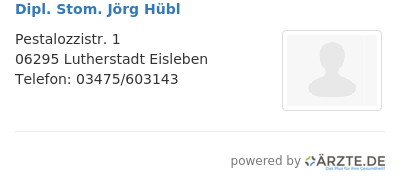Dipl stom joerg huebl