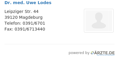 Dr med uwe lodes