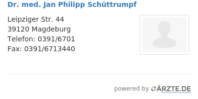 Dr med jan philipp schuettrumpf
