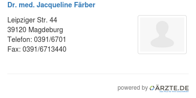 Dr med jacqueline faerber