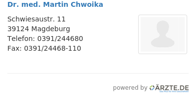 Dr med martin chwoika