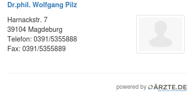 Dr phil wolfgang pilz