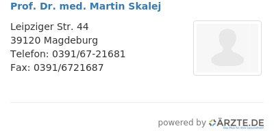 Prof dr med martin skalej