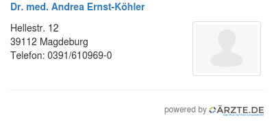 Dr med andrea ernst koehler