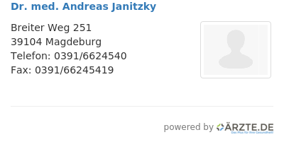 Dr med andreas janitzky