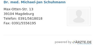 Dr med michael jan schuhmann