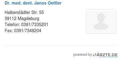 Dr med dent janos oettler