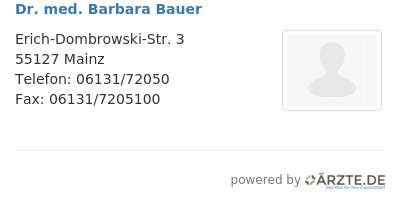 Dr med barbara bauer 662482