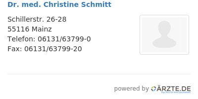 Dr med christine schmitt 567255