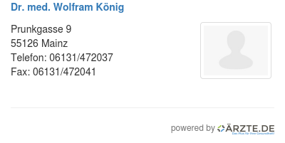 Dr med wolfram koenig