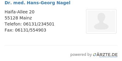 Dr med hans georg nagel