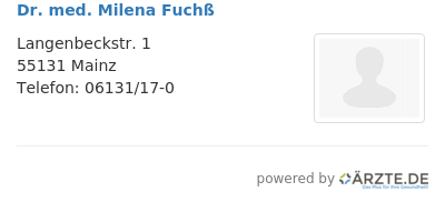 Dr med milena fuchss
