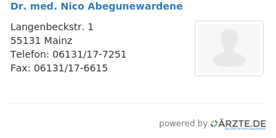 Dr med nico abegunewardene 545785